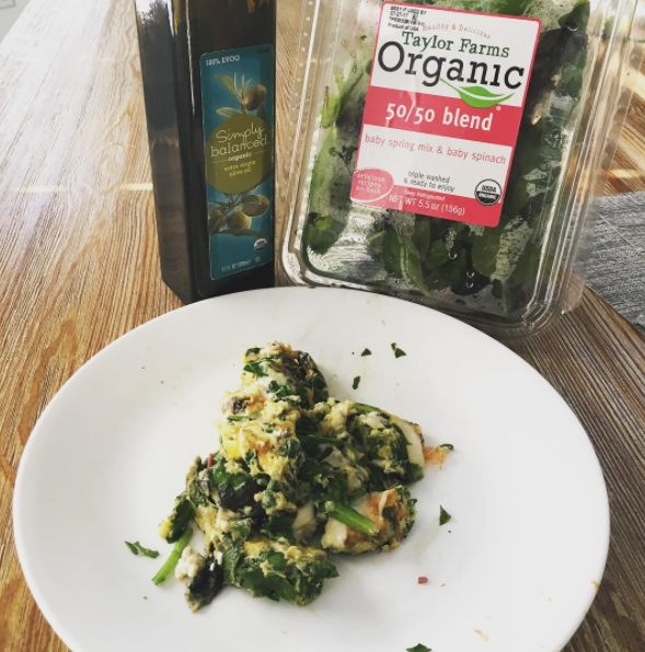 Healthy Egg Spinach Scramble